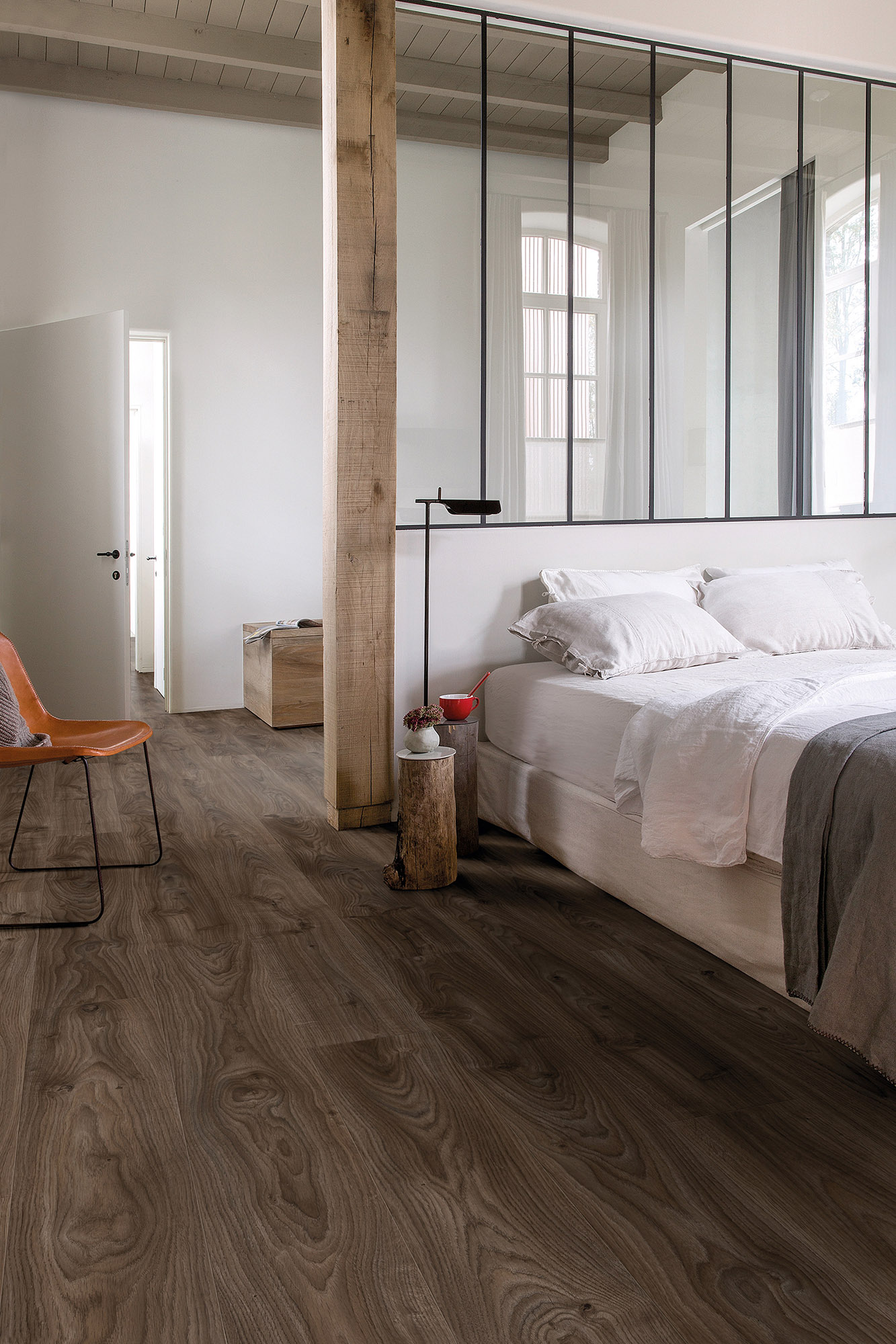 Quick Step LVT (ПВХ) BACL40027  Дуб коттедж темно-коричневый